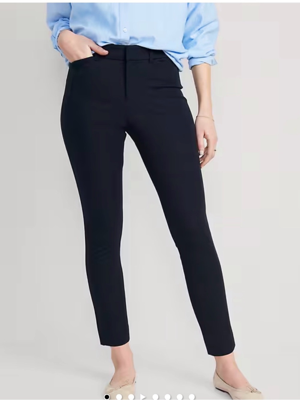 Old Navy High Waisted Pixie Pants Skinny Straight Leg Slim Taper Ankle